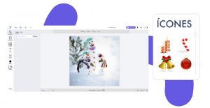 Adicione ícones no seu cartão de Natal