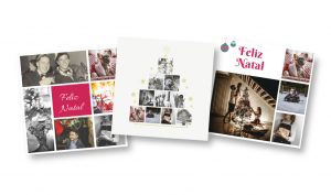 Ideias para o cartão de Natal: colagens 