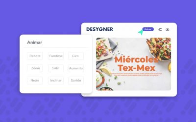 como crear publicaciones animadas con Desygner